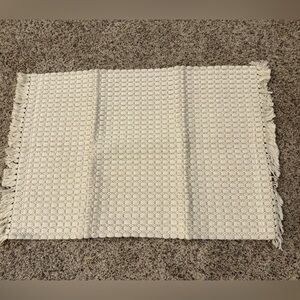 Elegant Cream Bath Mat Set of Two